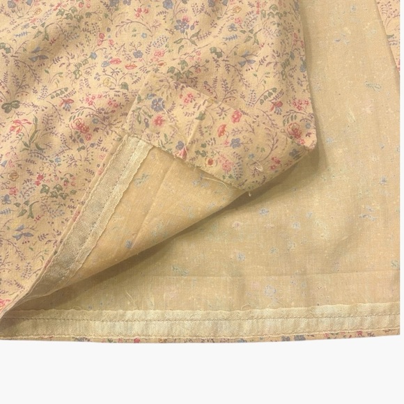 RARE Ralph Lauren Vintage Cotton Pleated Button Front Printed Skirt Size 10 - Picture 9 of 11